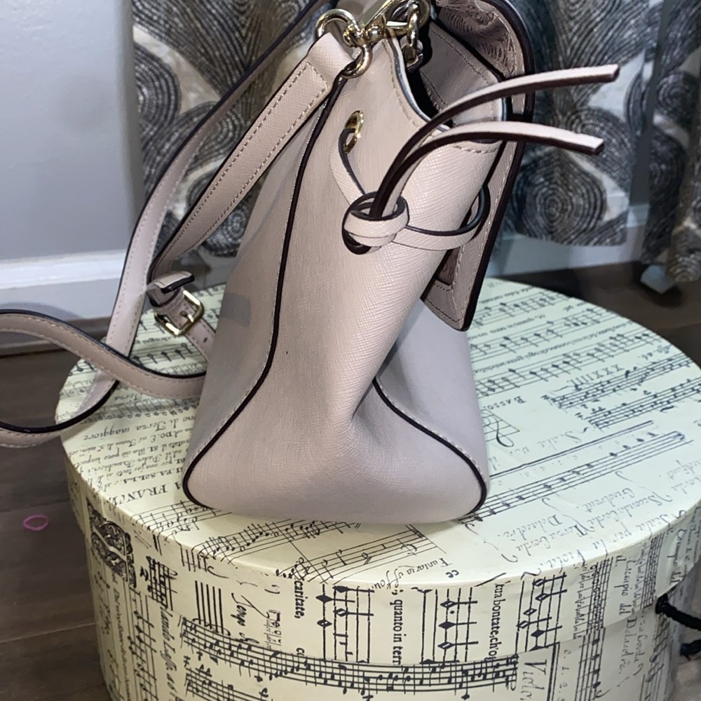 Kate Spade Pale Grey Top Handle Crossbody Purse - Picture 4 of 7
